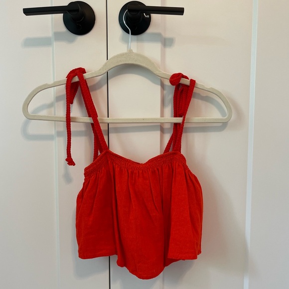 Tie Crop Top - Picture 1 of 4